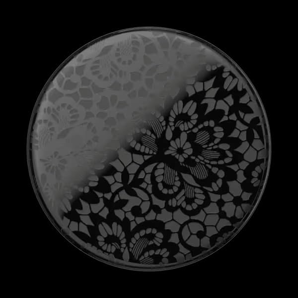 PopSockets Adhesive Phone Grip, Holder- Lace Noir - color: Lace Noir, style: Adhesive