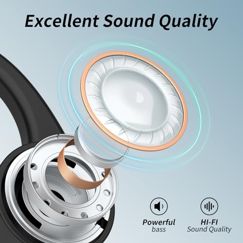 CXK Bone Conduction Headphones, Open Ear Headphones Bluetooth 6.0 with Mic