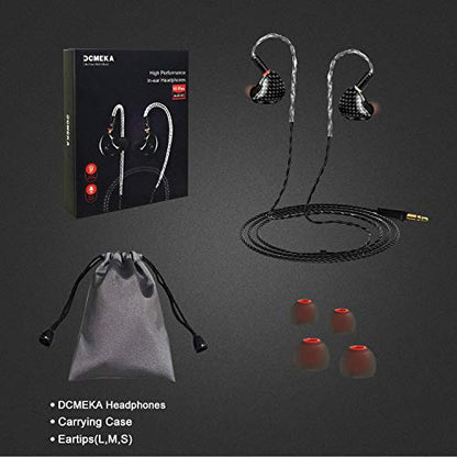 DEMAKE in Ear Monitor with Detachable 3.5mm Cable - color: Carbon Fiber, size: No Mic