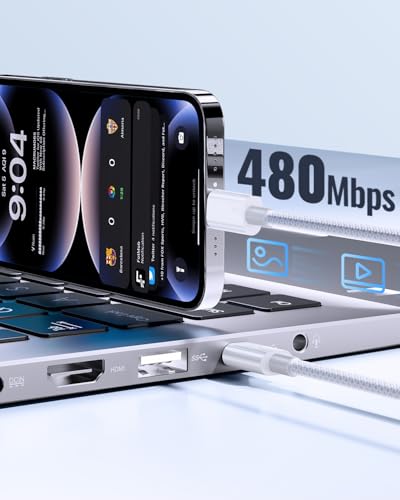 iPhone Charger Lightning Cable 3FT+6FT 2Pack,[Apple MFi Certified] USB A to Lightning Cable Nylon Braided iPhone Fast Charging Cable Cord for iPhone 14 13 12 11 Pro Max//XS/XR/8/7/6/5/SE,iPad,AirPods - size: 1M+2M