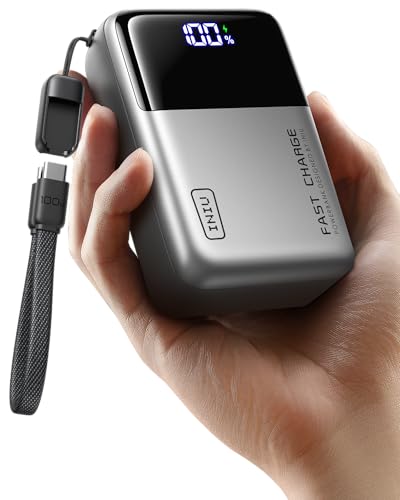 INIU Laptop Power Bank, Smallest 25000mAh 100W Fast Charging Battery Pack - color: Metallic Silver