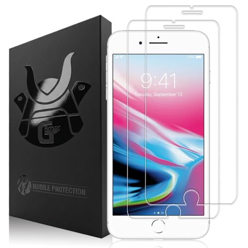 2 Pack Glass Screen Protector for iPhone 6, 6s, 7 and 8 | 9H Premium Tempered Glass, Lifetime Replacement, Ultra Clear, Scratch Resistant, Phone Case Compatible, Screen Saver - size: iPhone 6, 6s, 7, 8