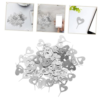 100pcs Sim Card Ejector Pin Tool, Stainless Steel, Universal Use