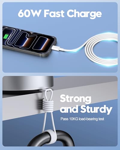 iPhone 18 Pro/17e/17 Charger Fast Charging, 2 Pack 20W USB C Charger Block - color: White, size: 6FT