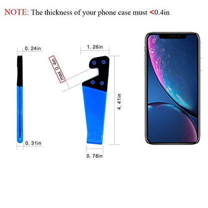 Kemoxan 10 Pack Foldable Small Phone Stand for Desk, Pocket Portable Kickstand, Colourful Cell Phone Travel Mount Compatible with Universal iPhone IPads Android - color: A-10 pack
