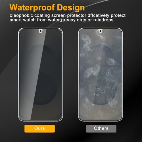 2 Pack Privacy Screen Protector for Samsung Galaxy S25 Plus / S25+ With 2 Pack Camera Lens Protector, Anti Spy Tempered Glass Film, 9H Hardness, Black Protector, Anti-Scratch, Bubble Free - size: Galaxy S25 Plus/S25+ FK22