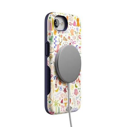 Casely iPhone 16e Case | All The Fun Things | Fun on Weekdays | Bold Protective Design | Compatible with MagSafe - color: All the Fun Things | Fun on Weekdays