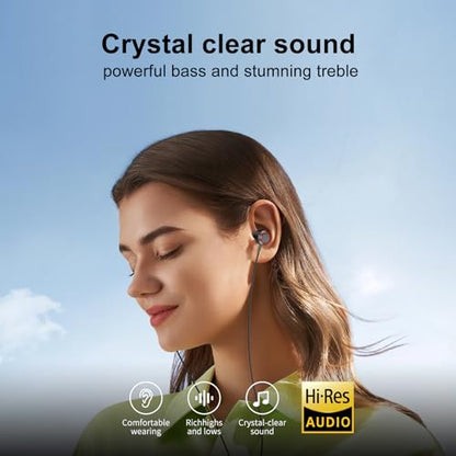 3 Pack Wired Earbuds with Microphone, In-Ear Headphones Wired with Noise Blocking &Volume Control, Premium Sound& Lightweight Corded Earphones for Laptops, Tablets, MP3 & Most 3.5mm Interface Devices - size: 3-Pack