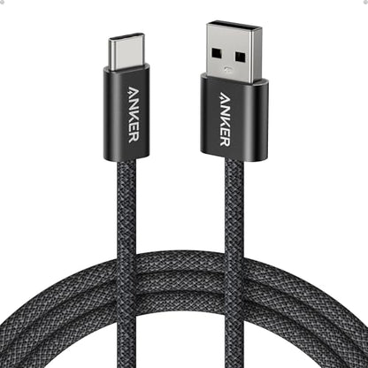 Anker Zolo USB to USB C Cable for CarPlay (6 ft, Black) - color: Black, size: 6FT