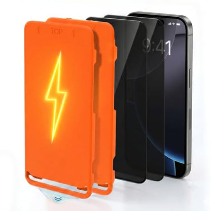 Privacy Glass Screen Protector for iPhone 16 Pro Max，2-Pack - size: iPhone 16 Pro max