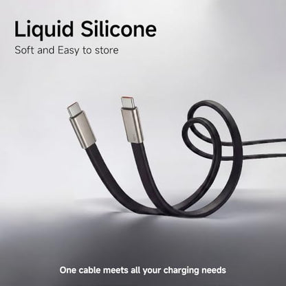 NKV 240w Stand Data Cable Invisible Foldable Holder Charger Cable - style: Orange, Data Cable Set
