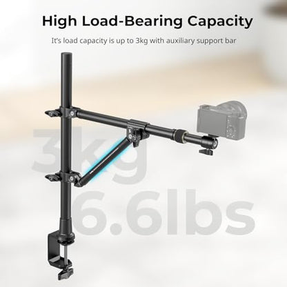 SMALLRIG Triangle Camera Desk Mount, Overhead Desk Clamp Phone Mount - style: Clamp 4304
