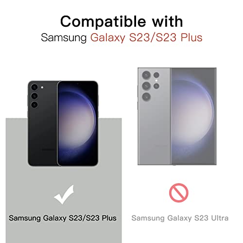 JETech Camera Lens Protector for Galaxy S23/S23+, Phantom Black, 1 Set