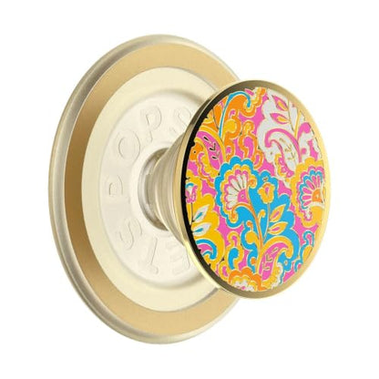 PopSockets Phone Grip for MagSafe, Magnetic Holder- Gaudy Gold - color: Gaudy gold, style: MagSafe