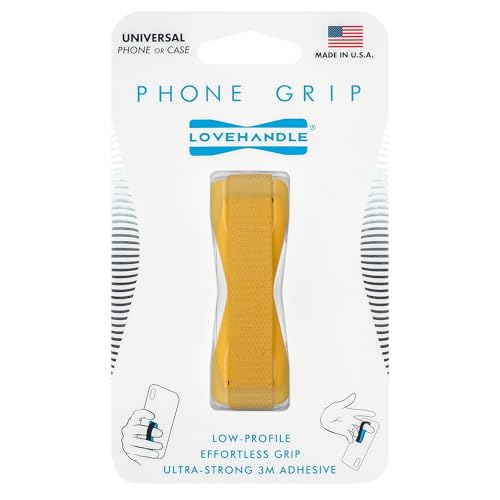 LOVEHANDLE Original Universal Phone Grip - Solid Goldenrod