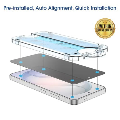 amFilm OneTouch for Samsung Galaxy S26+/S26 Plus Privacy Screen Protector - size: S26P-6.7"