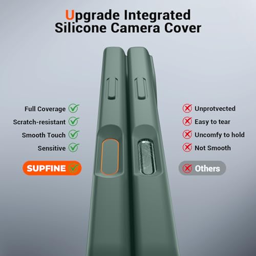 SUPFINE Silicone & Magnetic for iPhone 17 Case - color: Acacia Green, size: iPhone 17
