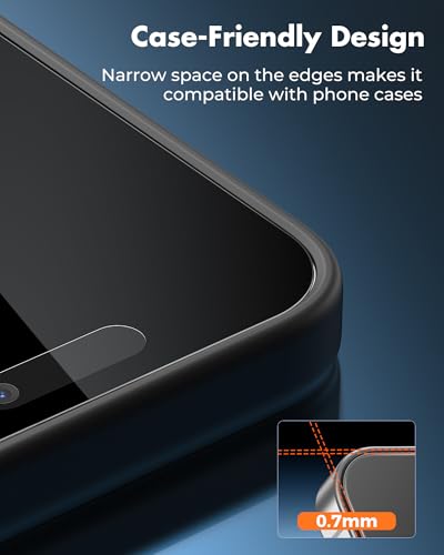 UNBREAKcable 4PCS Screen Protector for iPhone 16 Plus - 2 Privacy Tempered Glass+ 2 Clear Glass Double Shatterproof [Installation Frame] [9H Hardness] [Case Friendly] Anti-Scratch iPhone 6.7 inch - size: iPhone 16 Plus