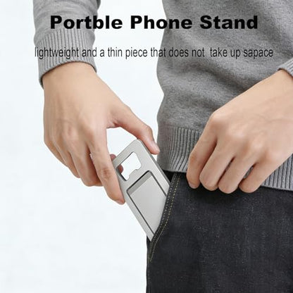Cell Phone Stand,Fold-Flat,Portable Non-slip,Thickened Aluminum,Easy Carry - color: Grey, size: 17CM