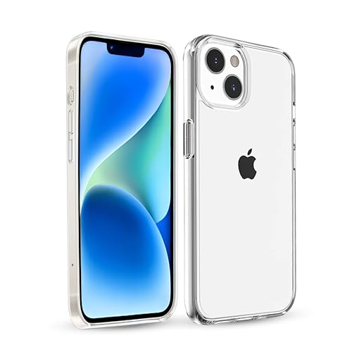 For iPhone 13 Case Clear & iPhone 14 Clear Case 6.1", Anti Yellowing for Clear Phone Case iPhone 13 & 14, Transparent Shockproof Drop Protection,Compatible with Apple 13/14 & Magsafe Wireless Charging - color: Transparent