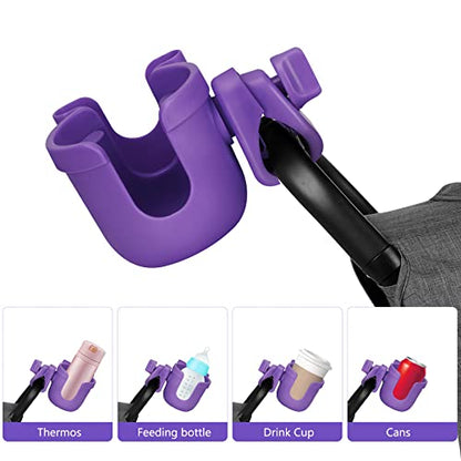 Suranew Cup Holder with Phone for Walker Wheelchair Stroller Purple - color: Purple