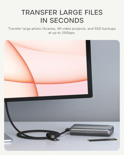 Satechi Right Angle USB-C Cable, 240W PD Charging, 3.3 Ft, Braided, Black - size: 1m