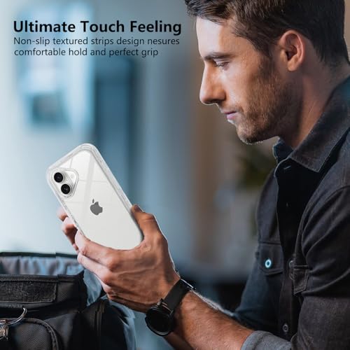 TUTUKII for iPhone 16 Plus Case Clear | Heavy Duty Shockproof, Anti-Drop, Anti-Yellow,Triple-Layer Transparent Protective Phone Cover, 6.7" - color: Clear, size: iPhone 16 plus 6.7"