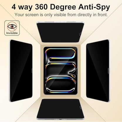 360° 4 Way Privacy Screen Protector for iPad Pro 11 inch M5 M4 - color: iPad Pro 11" 6th/5th Gen