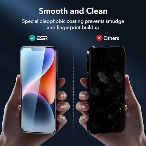 ESR 3+1 Pack for iPhone 15 Pro Screen Protector, Align Frame