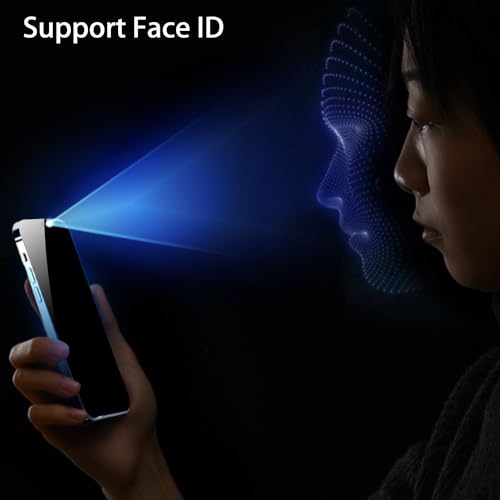 2 Pack 360 Degree Privacy Screen Protector for iPhone 16 Pro Max 6.9 inch Anti-Spy 4 Directions Tempered Glass 4 Sides Anti-Peeping Film