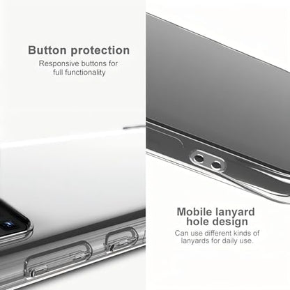 USTIYA Case for Xiaomi 15T 5G Clear TPU Four Corners Military-Grade Protection Cover Transparent Soft funda