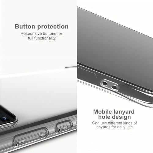USTIYA Case for Motorola Moto G 5G 2025/2026/ G Play 5G 2026 Clear TPU Four Corners Military-Grade Protection Cover Transparent Soft funda