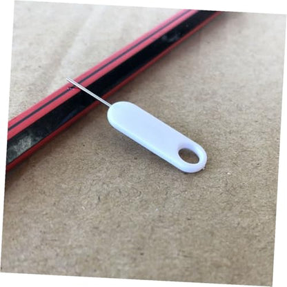 20pcs White Sim Ejectors with Stainless Steel Plastic Pin Tool
