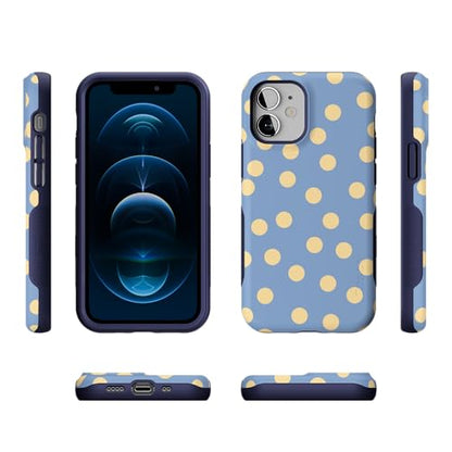 Casely iPhone 12 Mini Case | in the Spotlight | Pastel Polka Dot | Bold Protective Design | Compatible with MagSafe - color: In the Spotlight | Pastel Polka Dot, size: Iphone 12 Mini