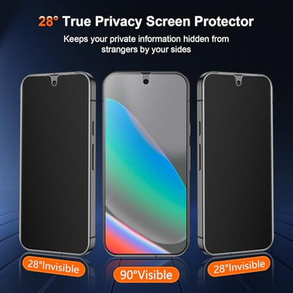 [2 Pack] Anti Glare Matte Privacy TPU Screen Protector for Google Pixel 10 (Not Glass), Fingerprint Sensor Compatible, Full Adhesive Flexible Film, Easy Installation - size: Pixel 10