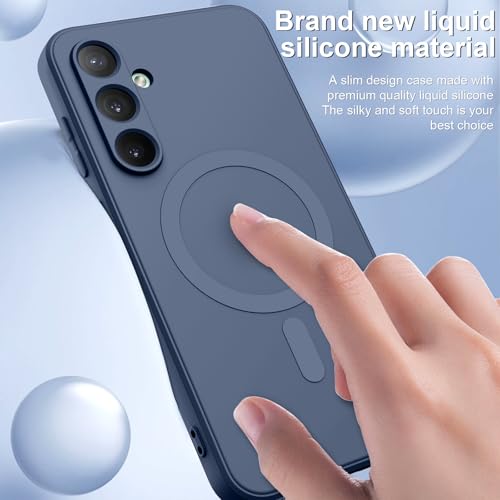 for Galaxy A15 5G Case,Magnetic,Wireless Charging,Slim Grey | Soft TPU Silicone Cover Phone Case for Samsung Galaxy A15 5G,Grey - color: Grey