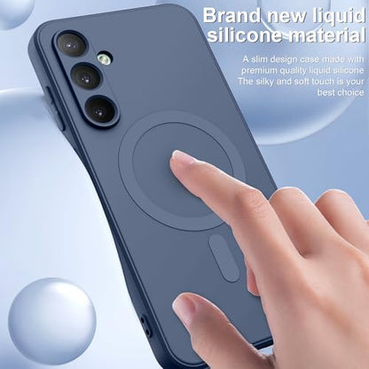 for Galaxy A15 5G Case,Magnetic,Wireless Charging,Slim Grey | Soft TPU Silicone Cover Phone Case for Samsung Galaxy A15 5G,Grey - color: Grey