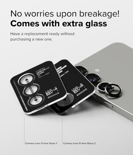 Ringke for Samsung Galaxy S25 Camera Lens Protector [2 Pack] - size: Galaxy S25