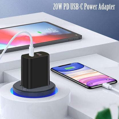 3 Pack USB C Charger Block,20W USB-C & USB-A Port Charger，for i Phone 17/16/15/14/13/12/11/X/8, i Pad and More - color: 3p black