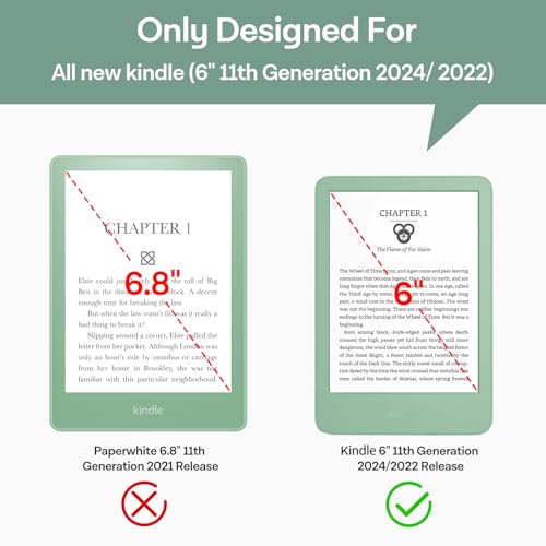 CoBak 4 Pack Anti-Glare Matte Screen Protector for 6" Kindle 2024 and 2022 (11 Generation) Kobo Nia, and PocketBook - High Clarity, Fingerprint Resistance, Anti-Bubble PET Film - color: Matte-4 Pack