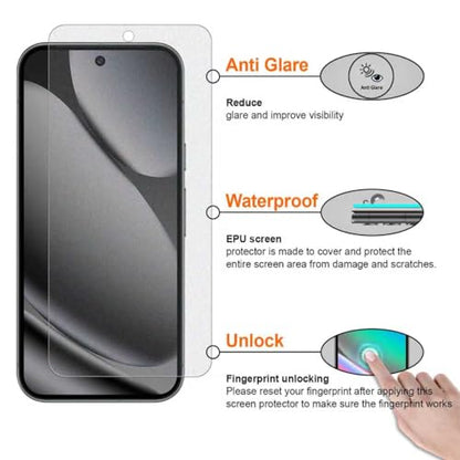 2 Pack for Google Pixel 10 Pro XL Anti-Glare Matte TPU Screen Protector, Smooth and Responsive Touch Screen Protector Film for Gamming, [Support Fingerprint Unlock] [Self-Healing] [Not Glass] - size: Google Pixel 10 Pro XL