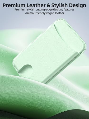 Miroddi for MagSafe Wallet, 4 Cards Holder, Stronger Magnetic Phone Wallet - color: Green