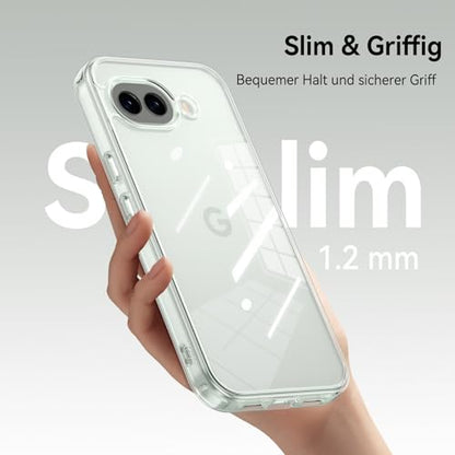 YINLAI Compatible with Google Pixel 10a Case, Crystal Transparent Anti-Yellowing Upgraded Full Camera Protection Supports Wireless Charging Slim Shockproof Protective Phone Cover 6.3-Inch (Clear) - color: Clear, size: Google Pixel 10a 6.3"
