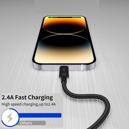 1FT USB C to Lightning Cable, 3Pack iPhone Charger Cord for iPhone 14/13/12 - size: 1FT