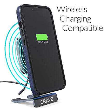 Crave Dual Guard for iPhone 14, Shockproof Protection Dual Layer Case for Apple iPhone 14 (6.1") - Navy - color: Navy
