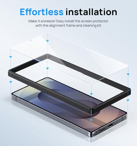 BXYJY for Samsung S25 Ultra Screen Protector (2 Pack), Installation Frame - size: Samsung S25 Ultra, 6.9"