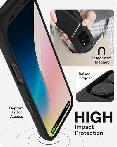 Mophie Juice Pack Battery Case for iPhone 16 Pro Max - Slim Charging Case, Magnetic Back for Wallets & Mounts, +50% Extra Battery Life, Enhanced 6-Foot Drop Protection, Sustainable Material, Black - size: iPhone 16 Pro Max