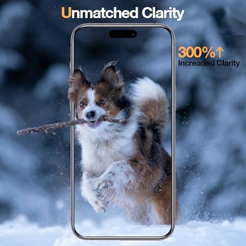 Fotbor 3 Pack for iPhone 14 Pro Max Screen Protector, Shock - Absorbing Pro Series Tempered Glass, [Precision - Align] Quickfit, Case Friendly - size: iPhone 14 Pro Max - 6.7 inch