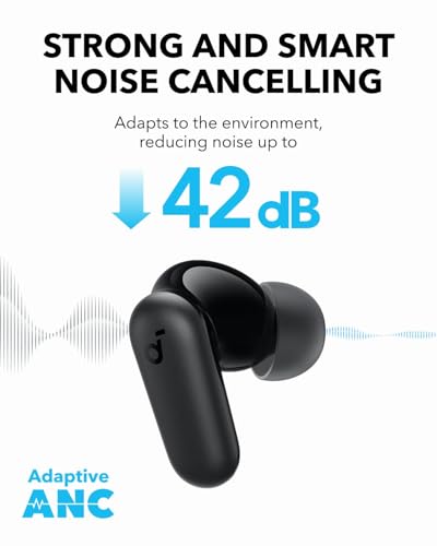 Soundcore P30i by Anker Noise Cancelling Earbuds, Hands-Free Viewing - color: Black
