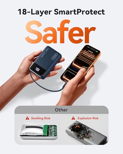 INIU Portable Charger, Smaller 45W Fast Charging Power Bank, 20000mAh Blue - color: Blue, size: 20000mAh
